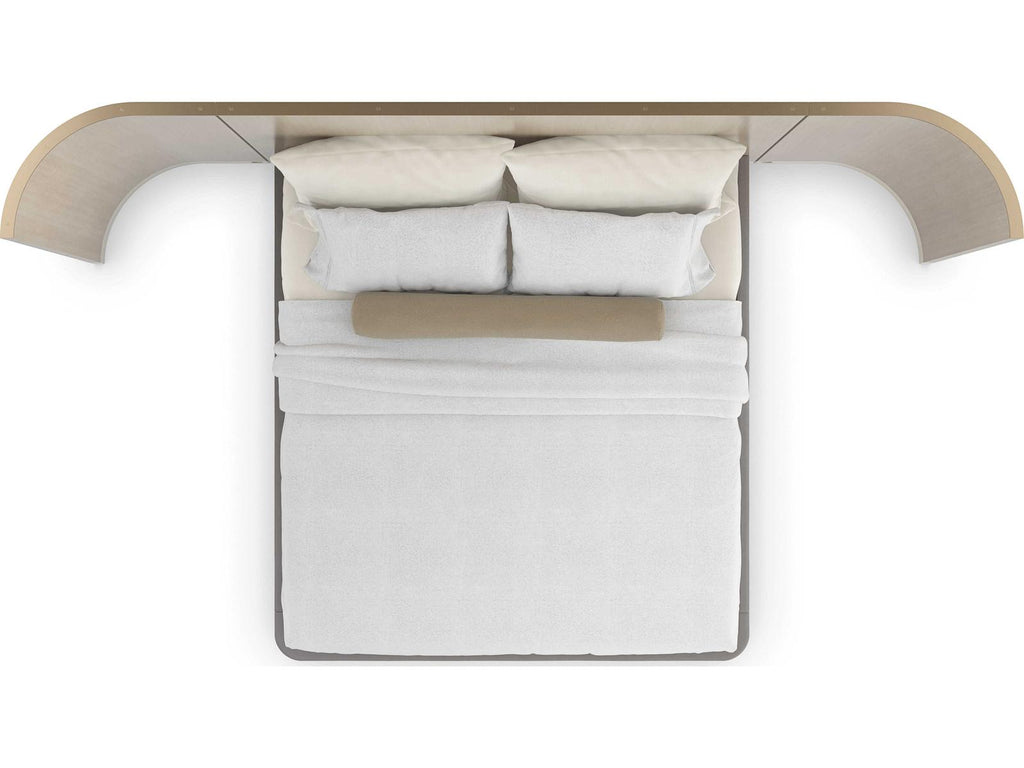 Dream Chaser King Bed with Wings Dry Martini and Brushed Gold
