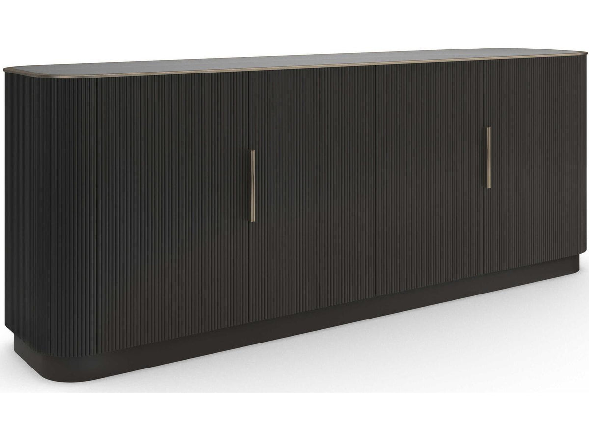 Love Rectangle Hardwood Sideboard in Dark Chocolate and Whisper of Gold