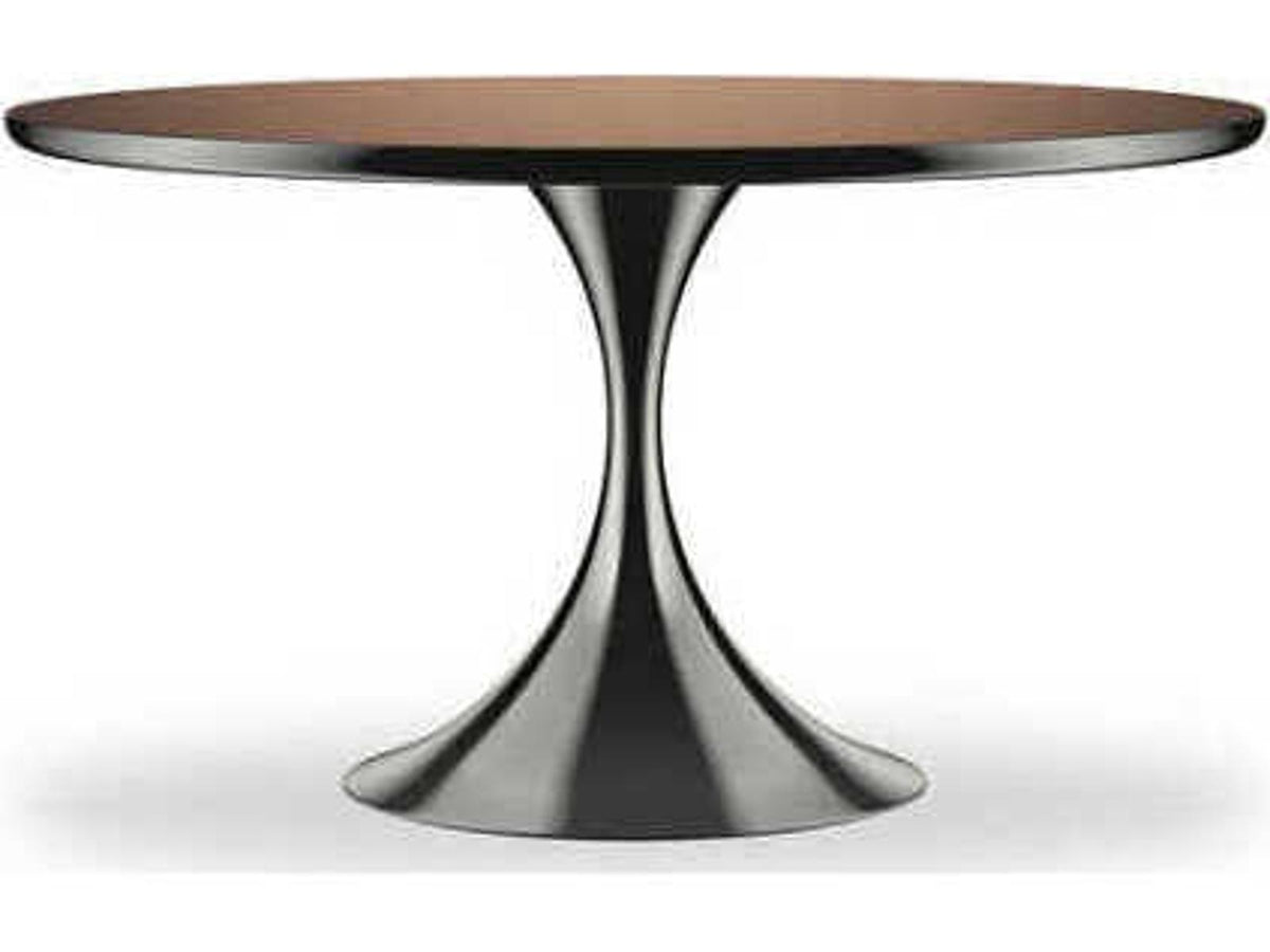 Semper 54-Inch Round Dining Table in Deep Bronze