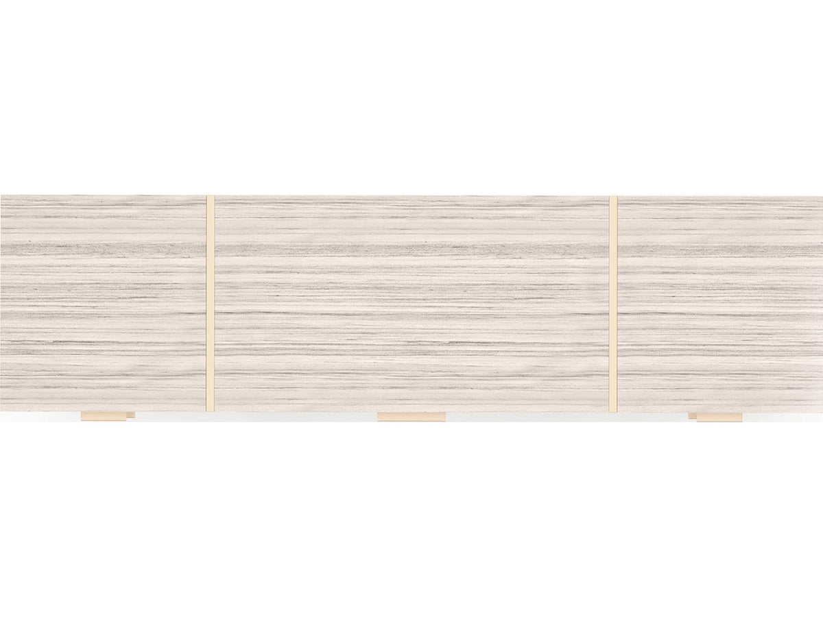 Wish You Were Here 6-Drawer Dresser in Almond Milk and Whisper of Gold