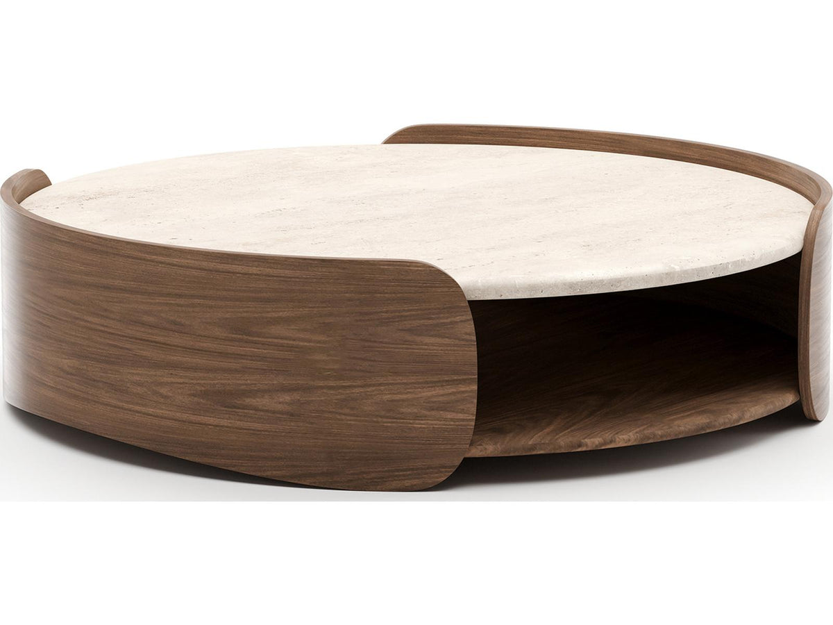 Fleur Round Stone Coffee Table