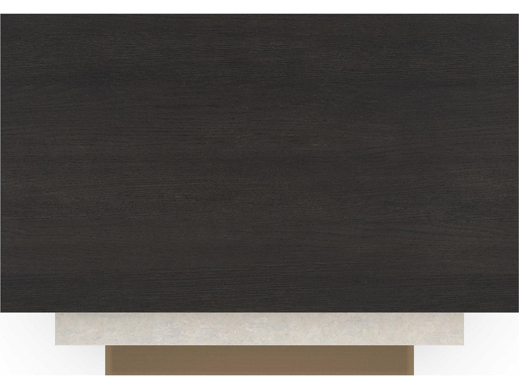 Modern Principles Contrast Nesting Tables in Cinder Creme Travertine and Lucent Bronze