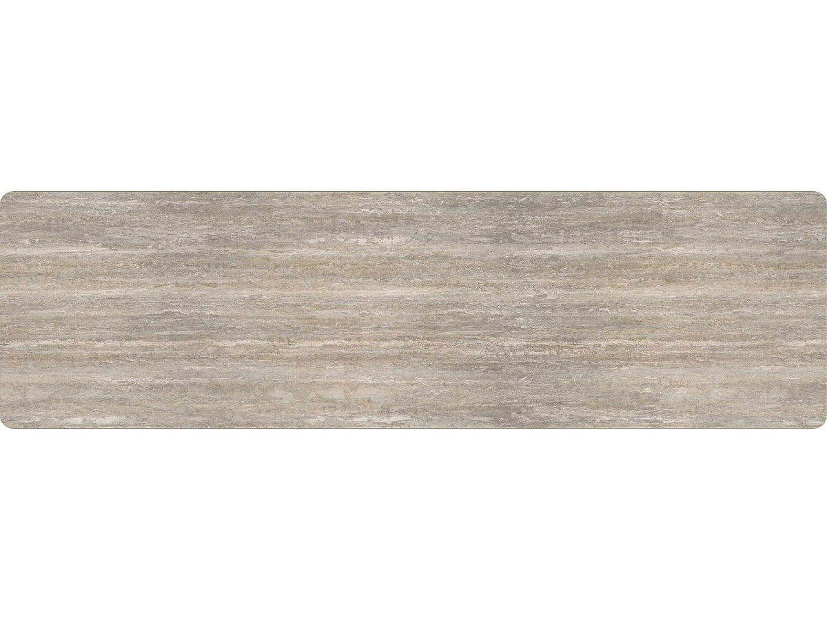 Modern Principles Balance Dresser with Silver Travertine Top and Lucent Bronze Accents