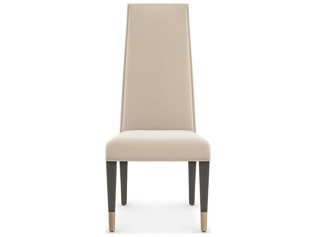 Signature Metropolitan The Master Birch Wood Beige Upholstered Side Dining Chair