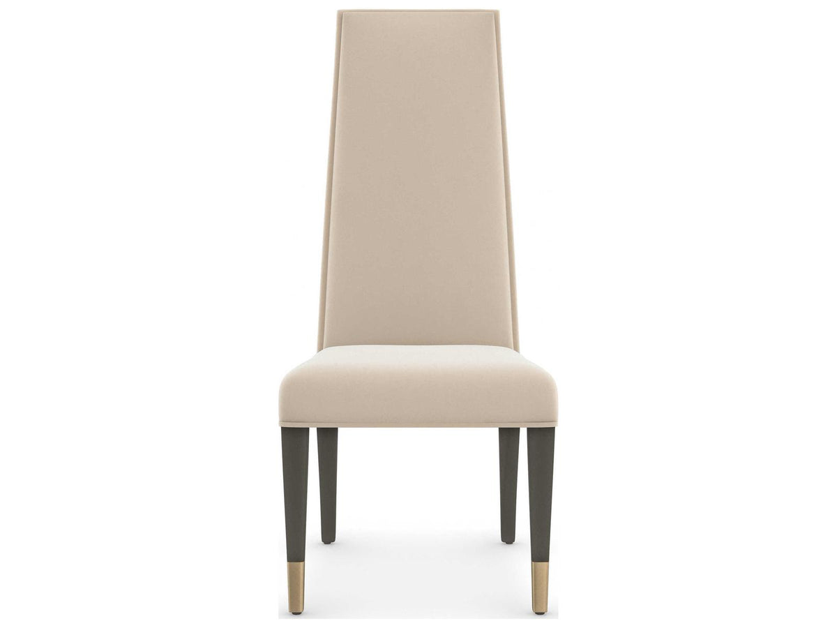 Signature Metropolitan The Master Birch Wood Beige Upholstered Side Dining Chair