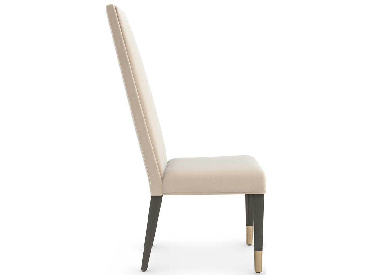 Signature Metropolitan The Master Birch Wood Beige Upholstered Side Dining Chair