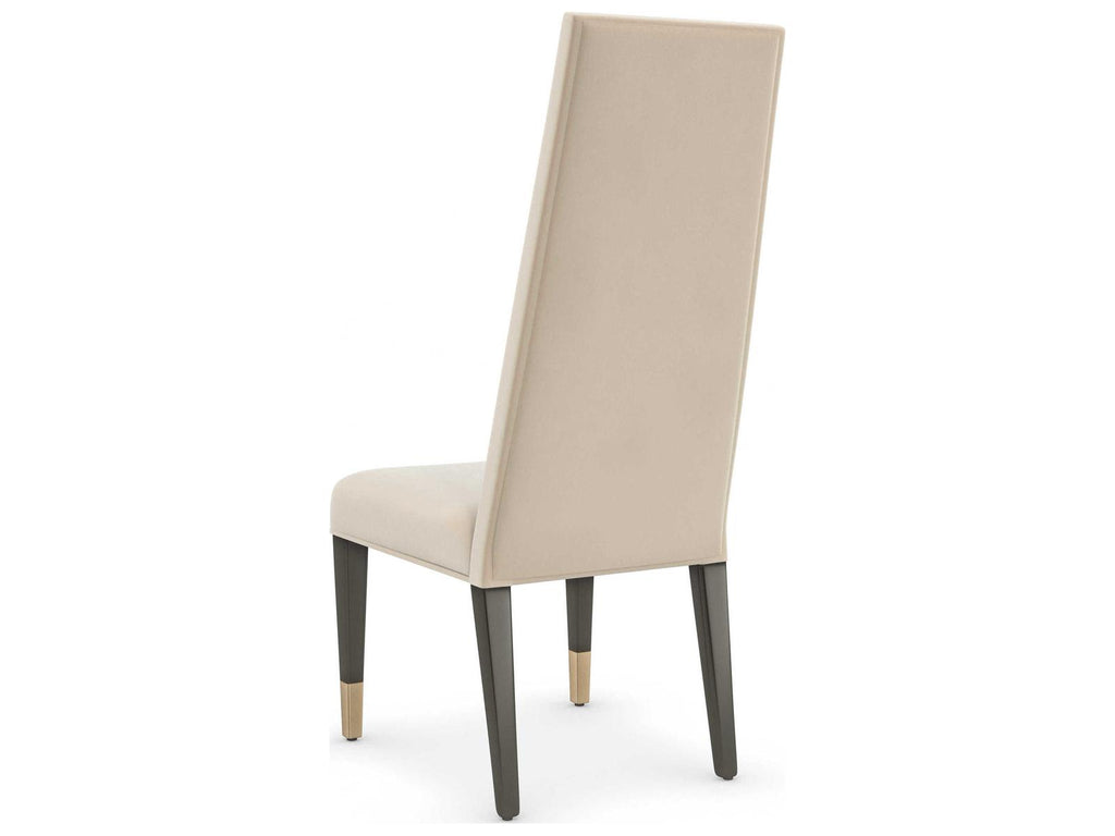Signature Metropolitan The Master Birch Wood Beige Upholstered Side Dining Chair