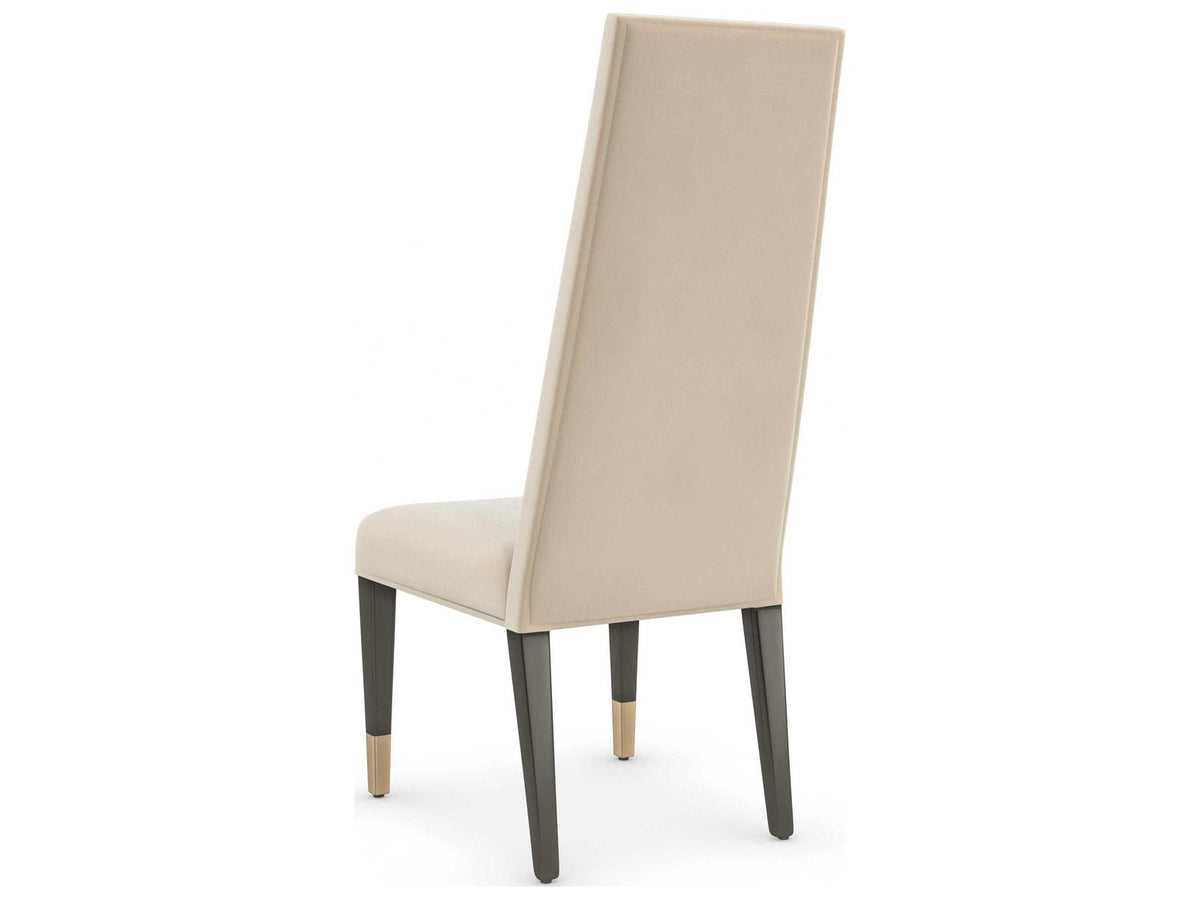Signature Metropolitan The Master Birch Wood Beige Upholstered Side Dining Chair