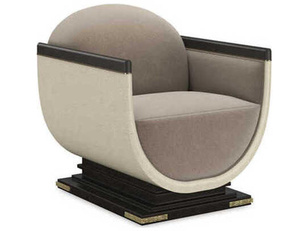 Upholstery Helena Beige Fabric Accent Chair