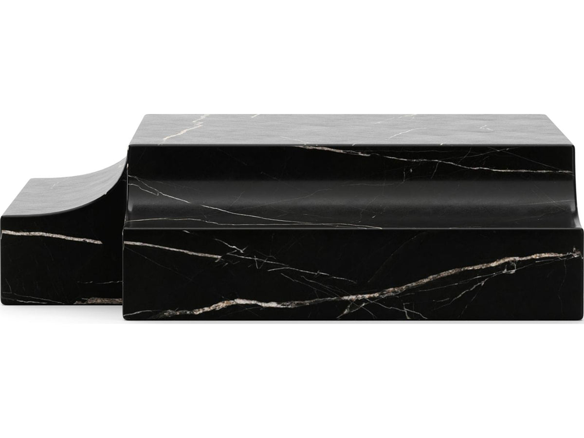 Overlap Round Stone End Table
