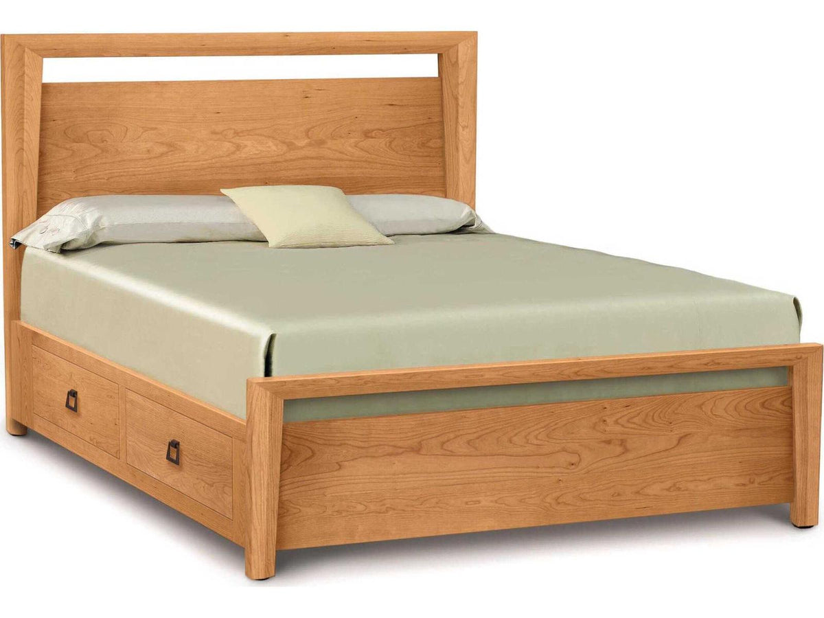 Mansfield Brown Solid Wood King Platform Bed