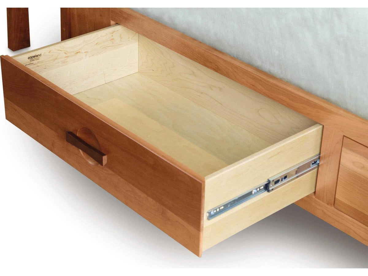 Furniture Monterey California King Storage Platform Bed in Cognac Cherry