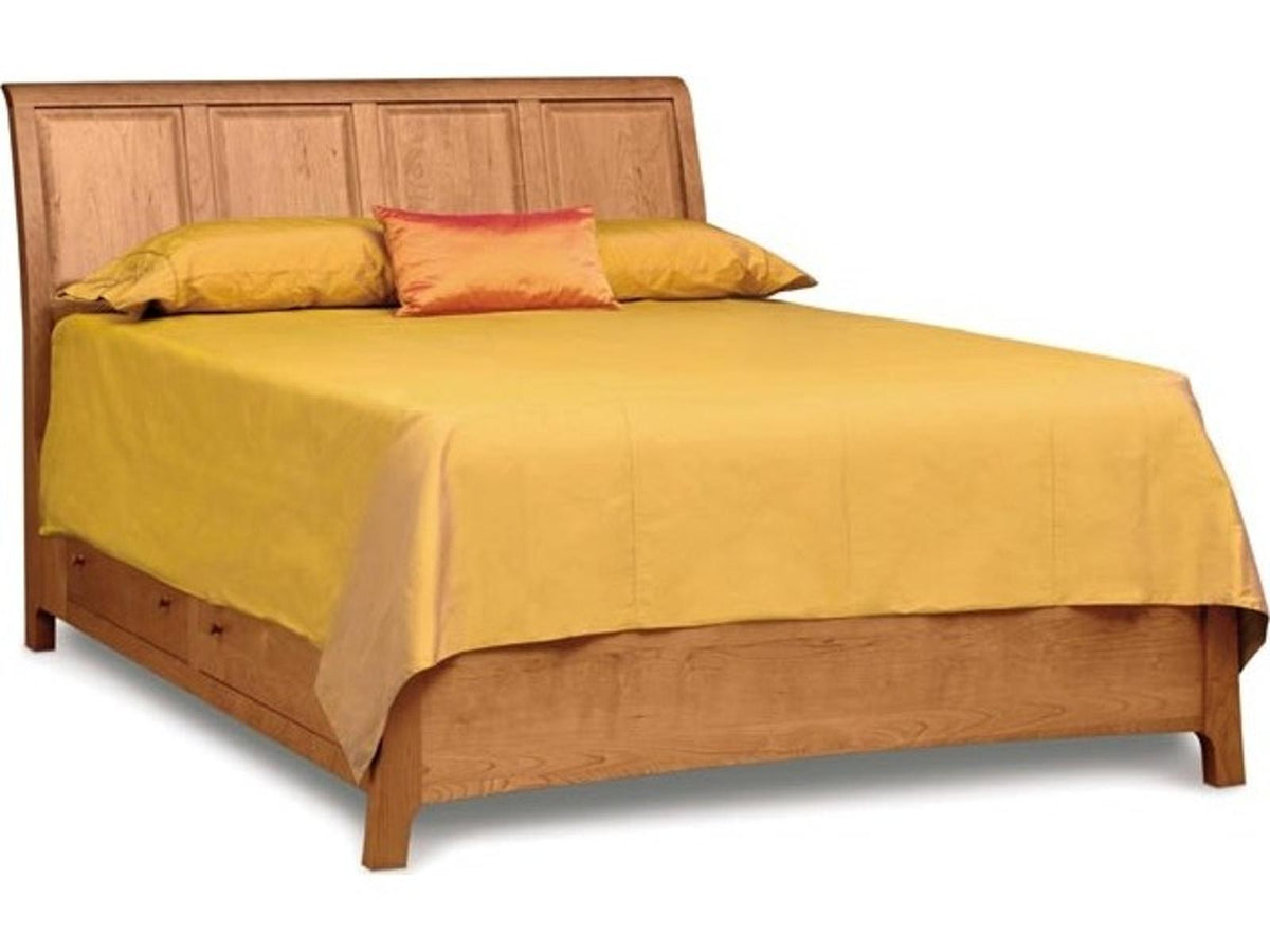 Sarah King Sleigh Storage Bed in Cherry and Maple