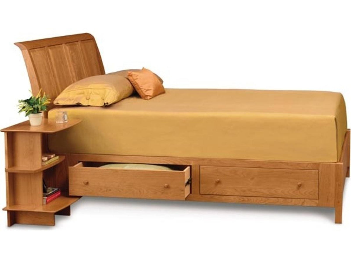 Sarah King Sleigh Storage Bed in Cherry and Maple