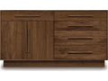 Moduluxe 5-Drawer 2-Door Dresser in Natural Walnut
