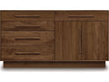Moduluxe 5-Drawer Wide Dresser in Natural Walnut