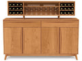 Catalina 2 Drawers 4 Doors Buffet in Natural Walnut Mid-Century Modern