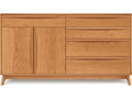 Furniture Catalina 2-Drawer 4-Door Buffet in Natural Walnut