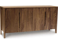 Furniture Lisse 69-Inch Buffet Storage Cabinet Natural Walnut