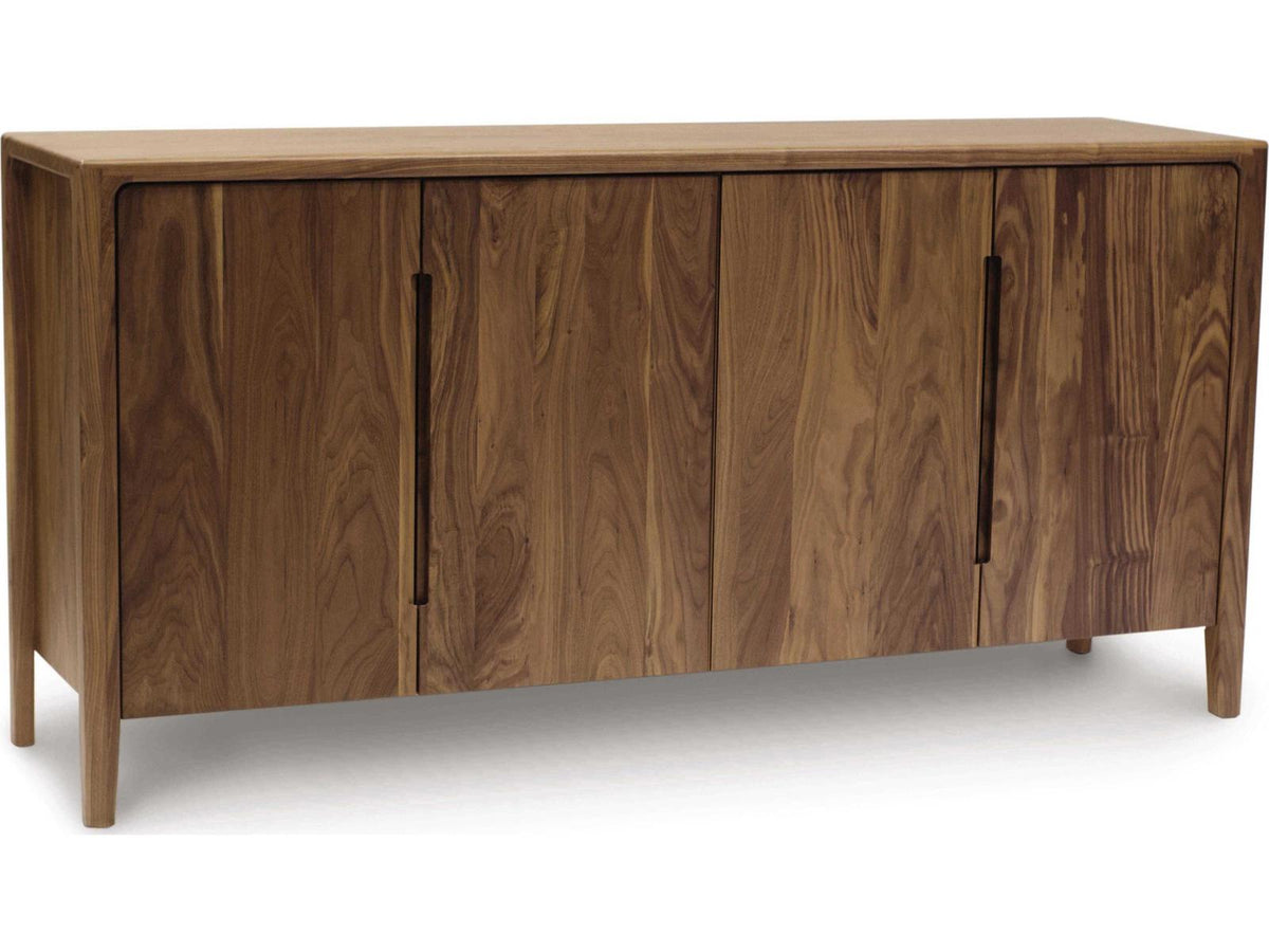Furniture Lisse 69-Inch Buffet Storage Cabinet Natural Walnut
