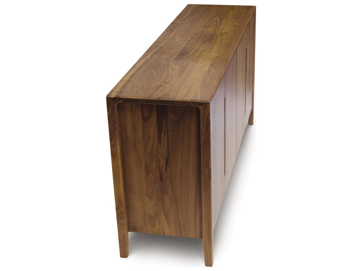 Furniture Lisse 69-Inch Buffet Storage Cabinet Natural Walnut