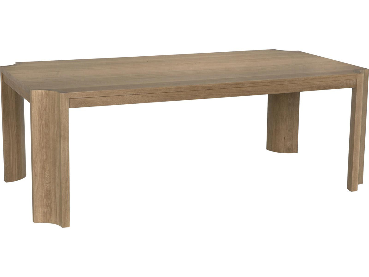 Aspen 108-Inch Rectangle Dining Table in Natural Oak