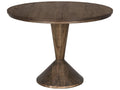 Pansy Round Reclaimed Wood End Table in Whiskey Finish