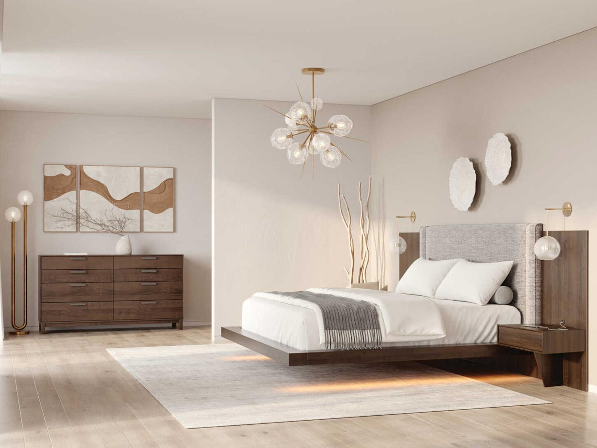 Savoy 8-Drawer Double Dresser in Natural Walnut