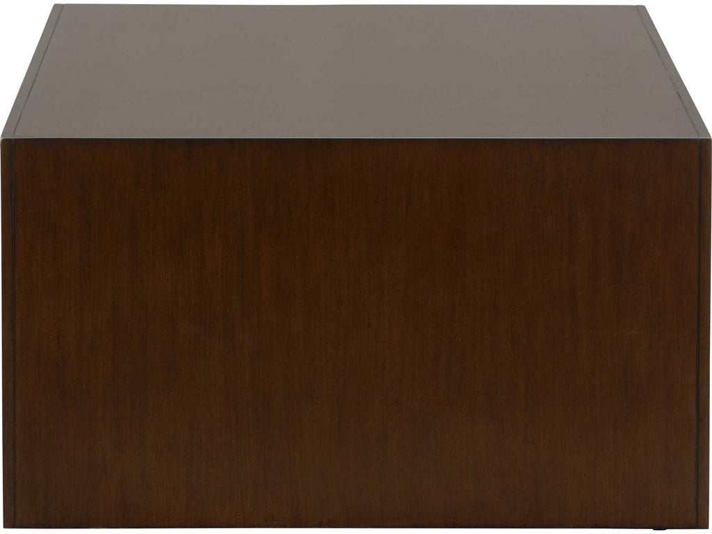 Jamie Merida Rectangular Wood Mahogany Antique Gold Leaf Baldwin Coffee Table