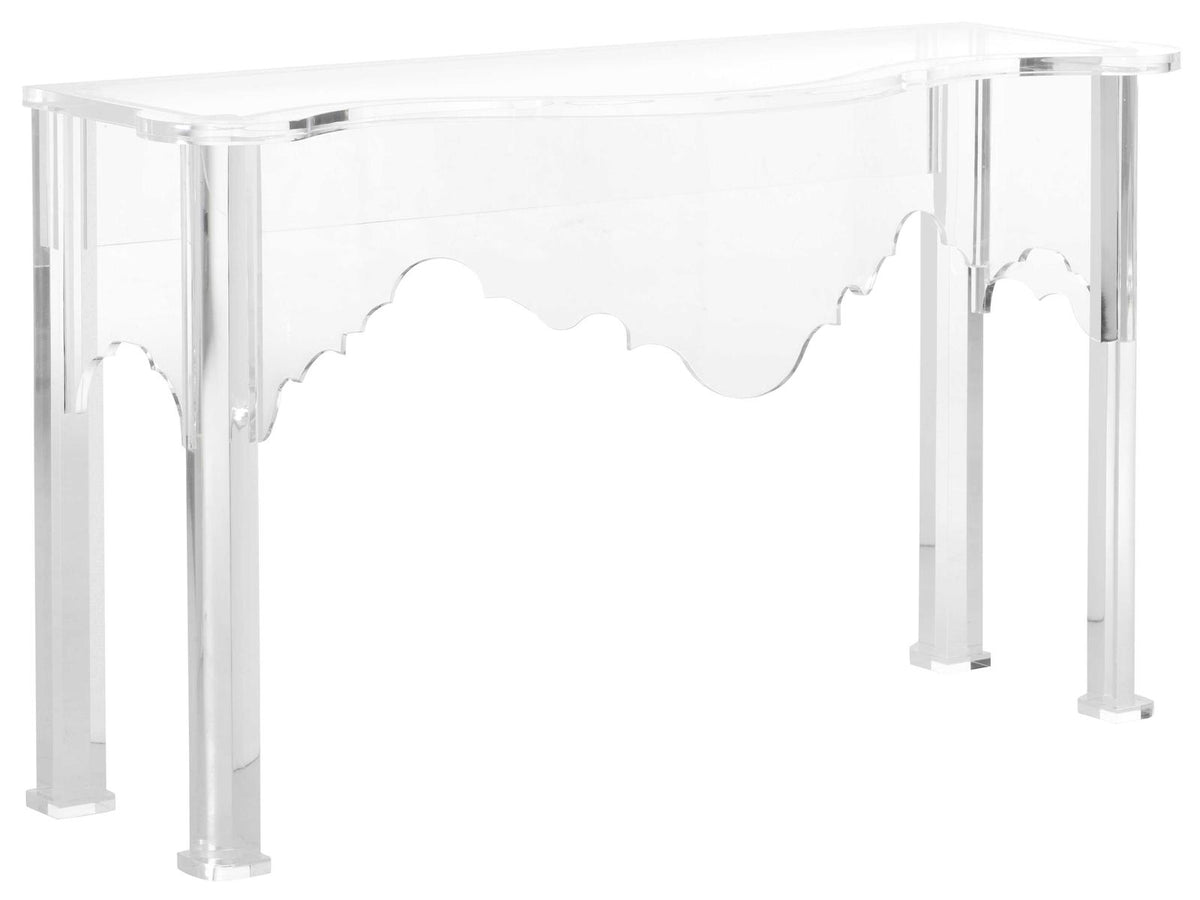 Jamie Merida Acrylic Clear Kensington Console Table