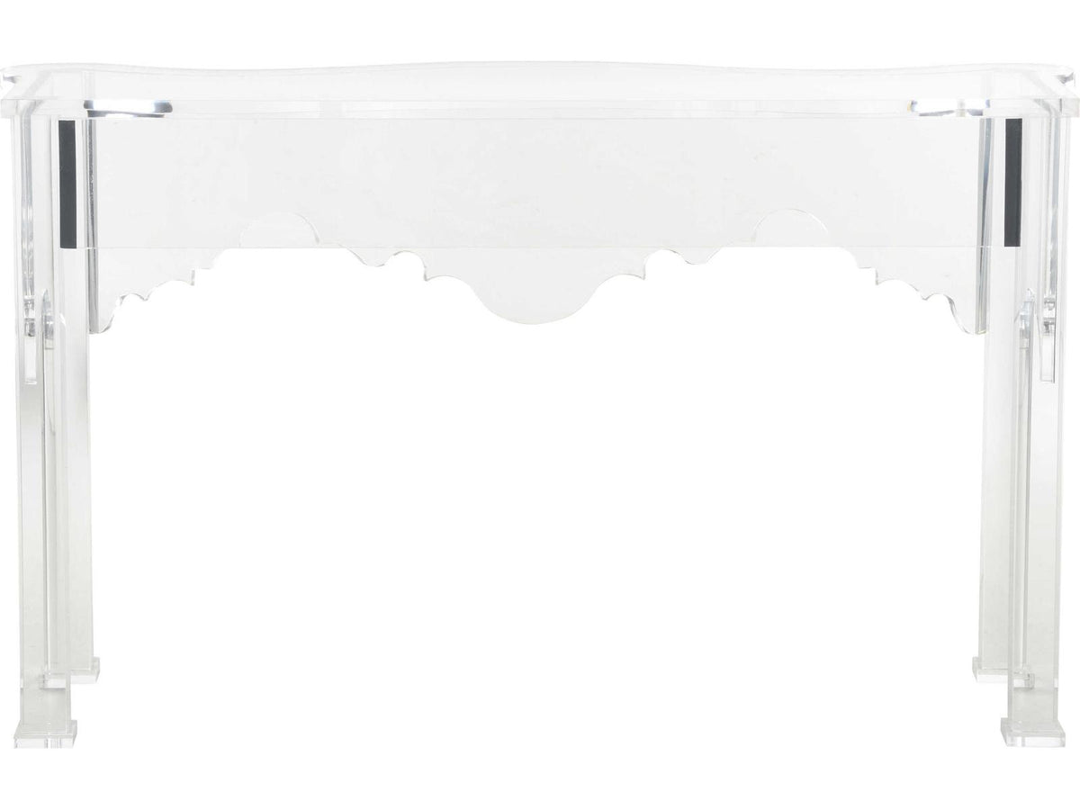 Jamie Merida Acrylic Clear Kensington Console Table