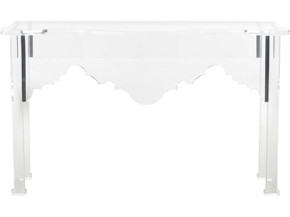 Jamie Merida Acrylic Clear Kensington Console Table