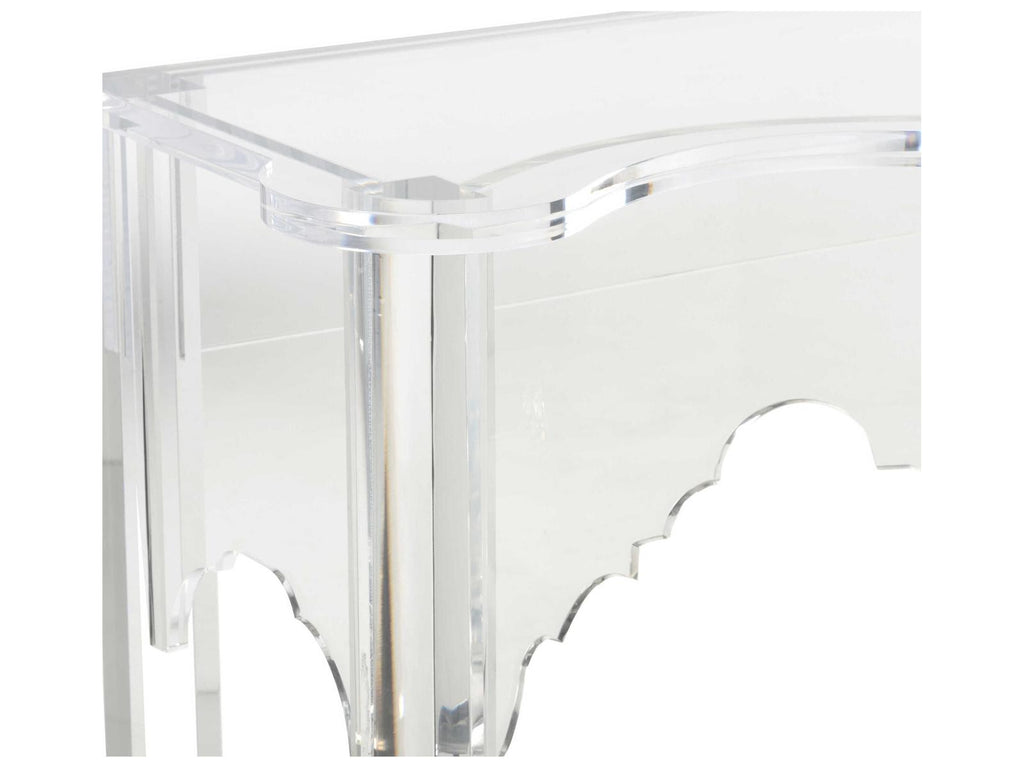 Jamie Merida Acrylic Clear Kensington Console Table