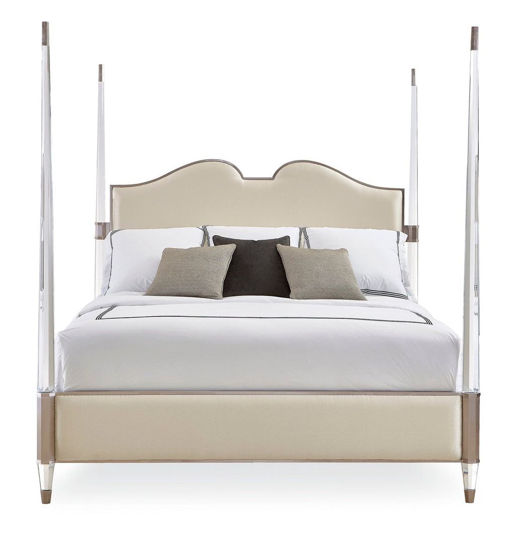 Caracole The Post is Clear Bed Open Box Item - Cal King