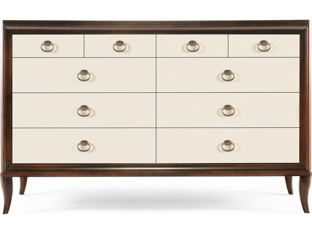 Tribeca Eight-Drawer Dresser in Tribeca and Cream Finish