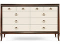 Tribeca Eight-Drawer Dresser in Tribeca and Cream Finish