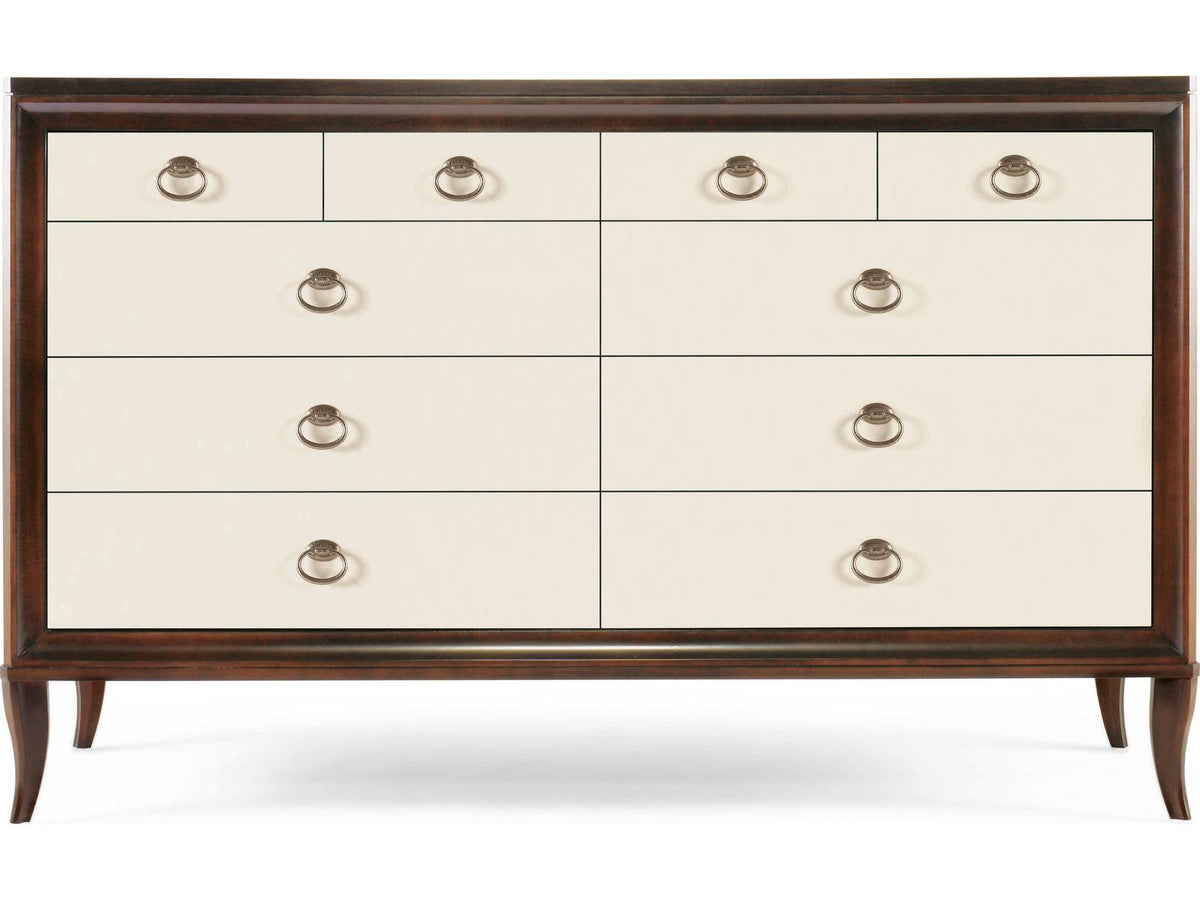 Tribeca Eight-Drawer Dresser in Tribeca and Cream Finish