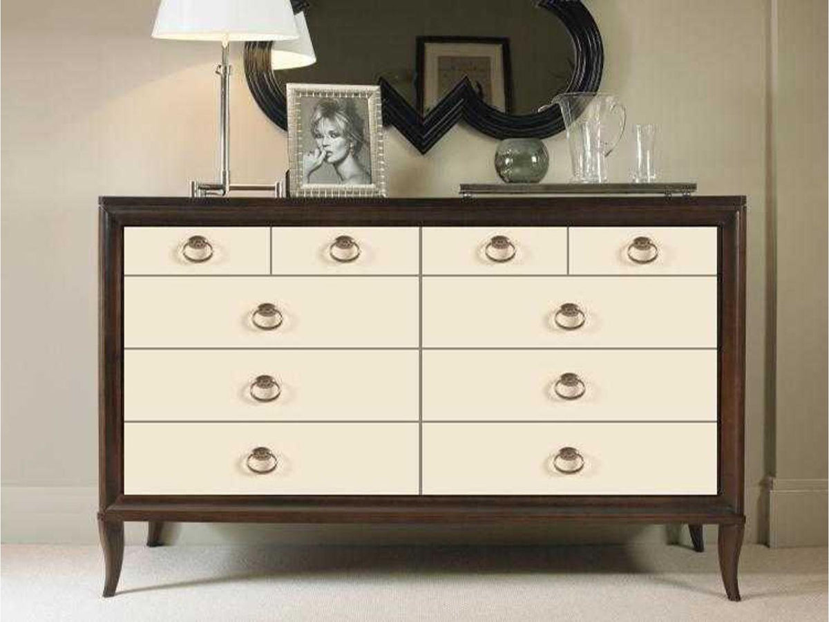 Tribeca Eight-Drawer Dresser in Tribeca and Cream Finish