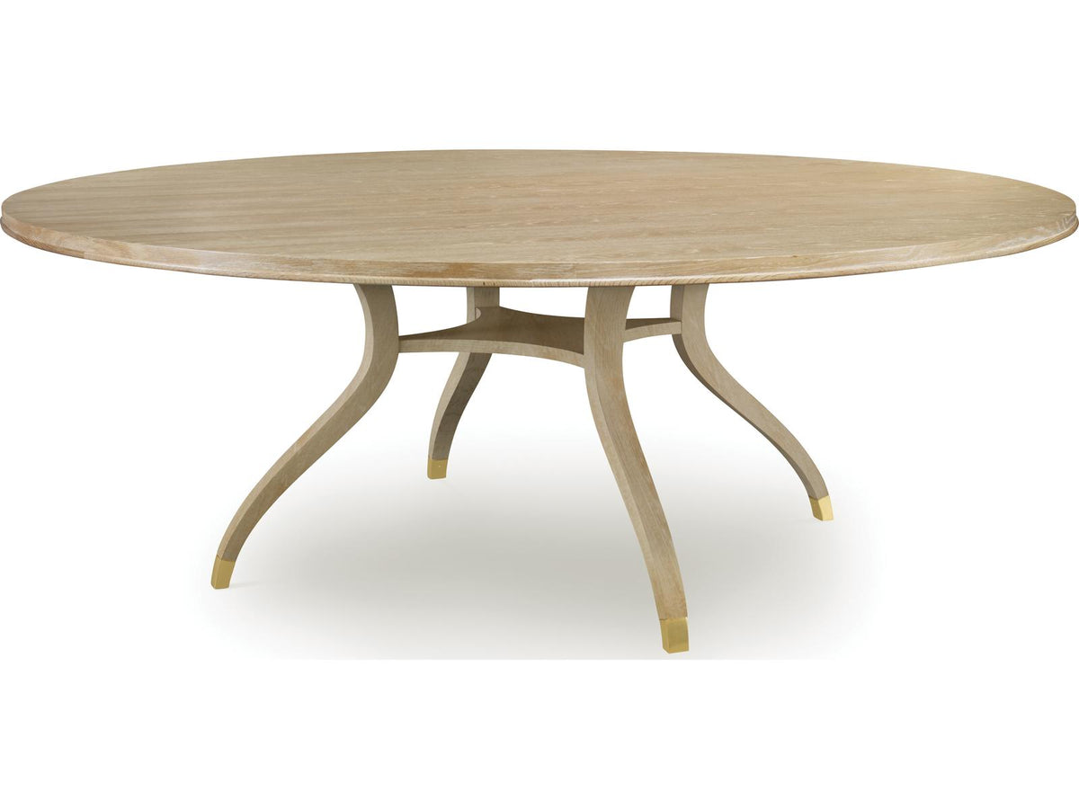 Maison '47 Round 84-Inch Dining Table in Blonde Cerused Oak