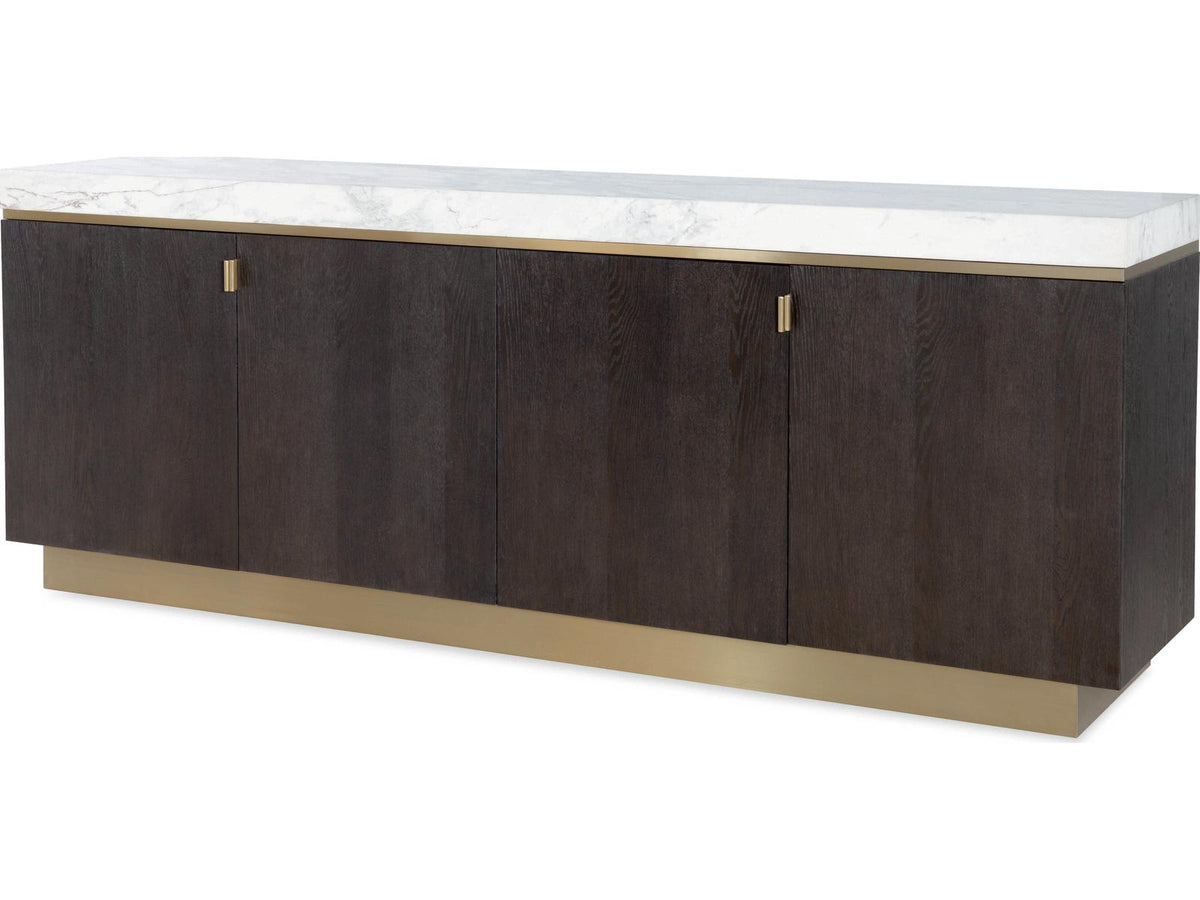 Cadence Credenza Mocha Oak and Marble