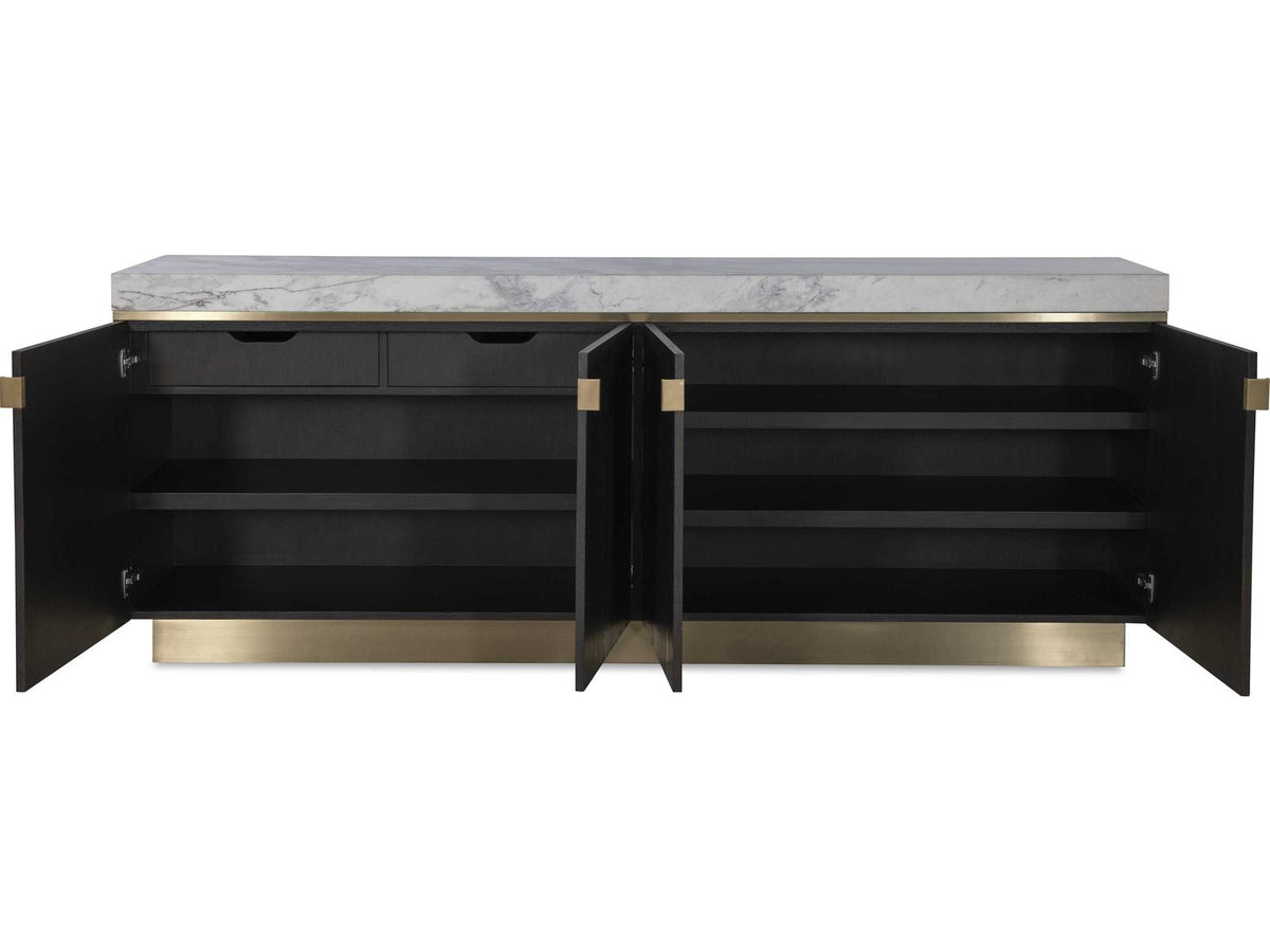 Cadence Credenza Mocha Oak and Marble