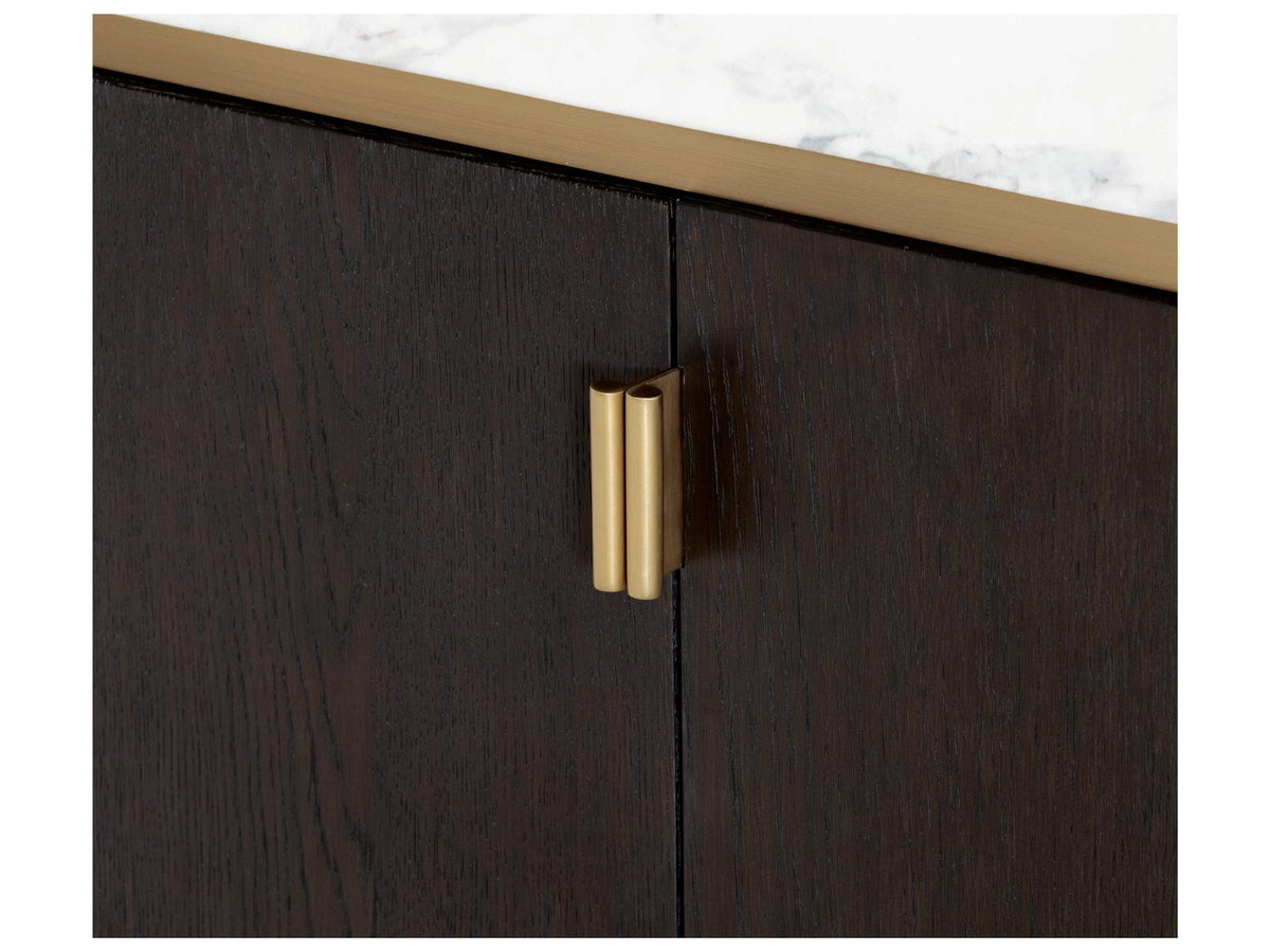 Cadence Credenza Mocha Oak and Marble