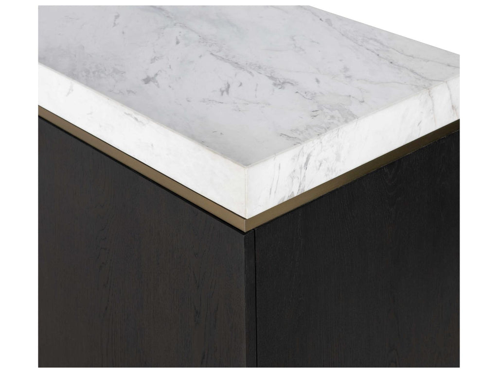 Cadence Credenza Mocha Oak and Marble