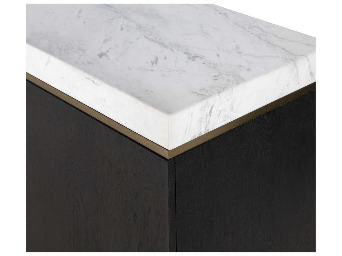 Cadence Credenza Mocha Oak and Marble
