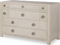 Chatham 8-Drawer Chest Peninsula in Mahogany with Pewter Hardware