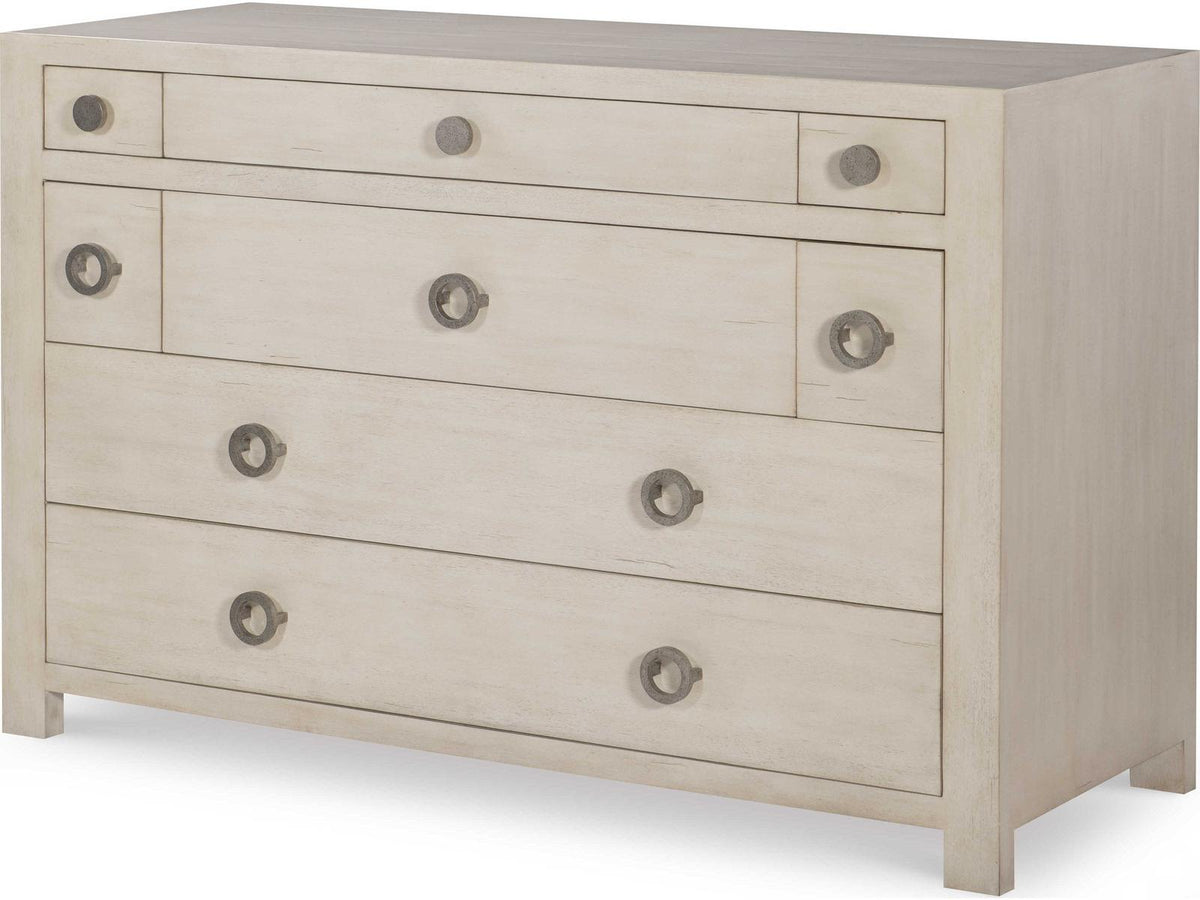 Chatham 8-Drawer Chest Peninsula in Mahogany with Pewter Hardware