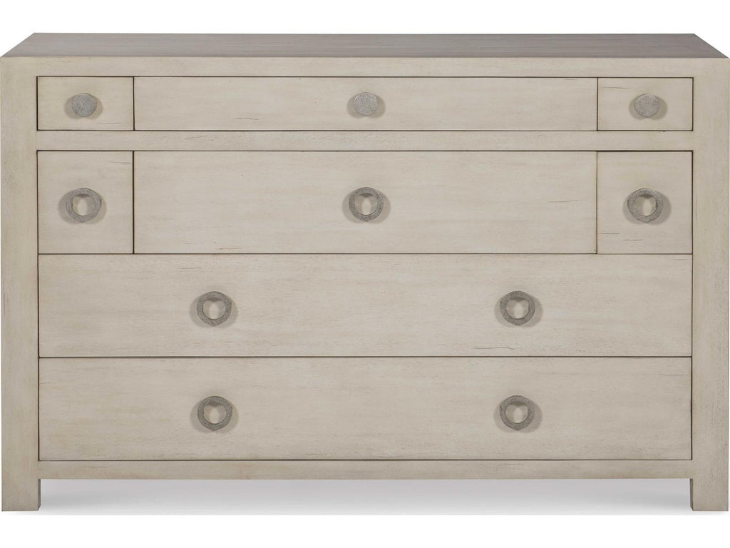 Chatham 8-Drawer Chest Peninsula in Mahogany with Pewter Hardware