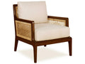 Curate Brown Fabric Accent Chair