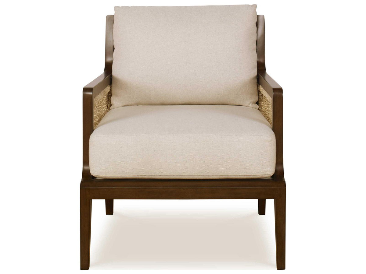 Curate Brown Fabric Accent Chair