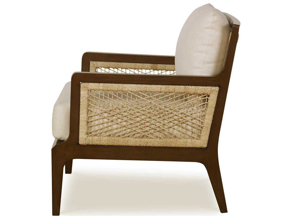 Curate Brown Fabric Accent Chair